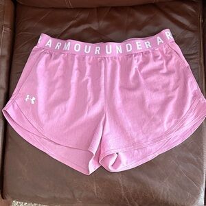 Under Armour Women's Athletic Shorts in Pink